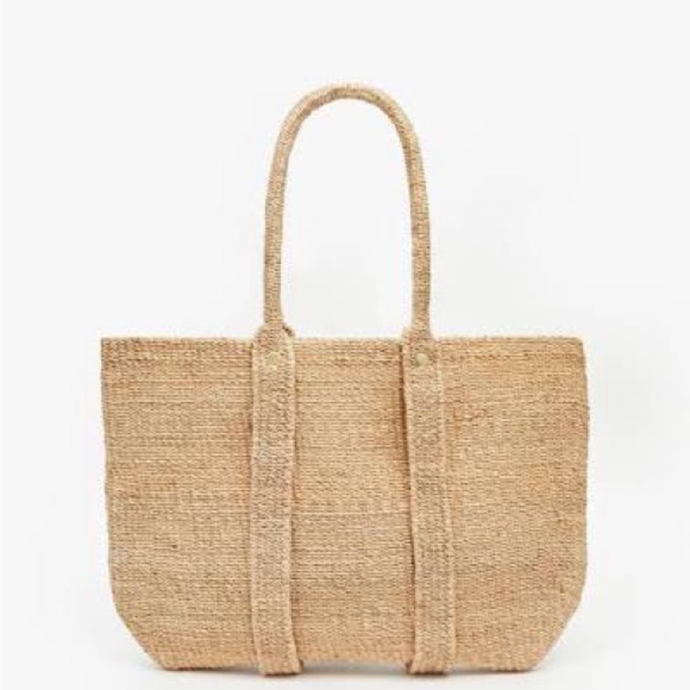 Clare V Tropezienne Tote - Woven Natural